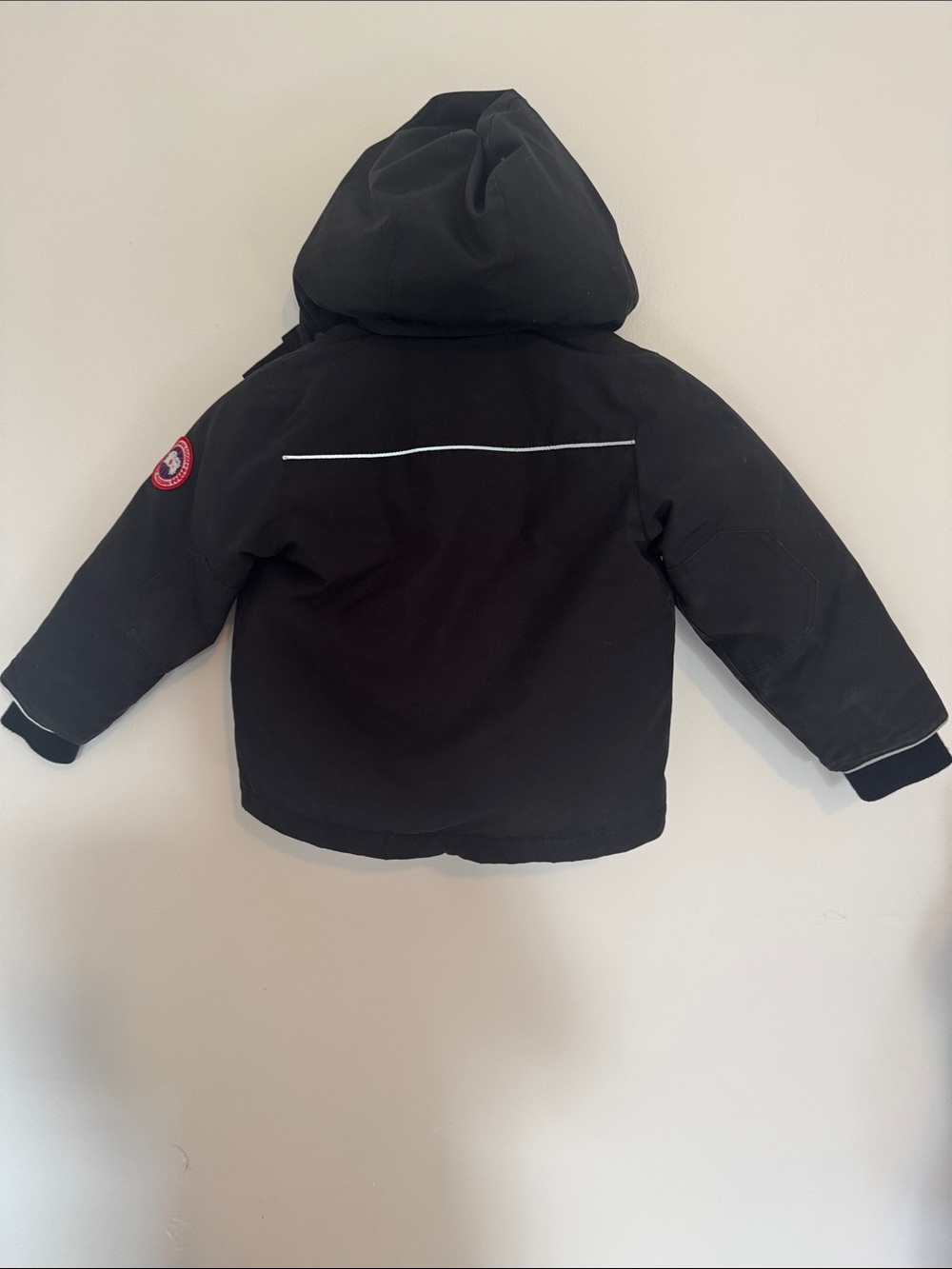 Canada Goose Kids Unisex Black Hooded Puffer Jacket Size 2-3 - Picture 7 of 15
